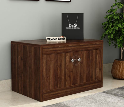Anton Engineered Wood Shoe Rack without Cushion (Columbian Walnut Finish)