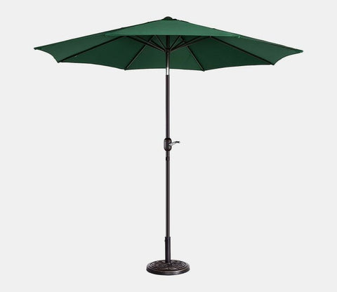 MS Powder Coated Center Poll Waterproof Cloth Outdoor Umbrella (Green)