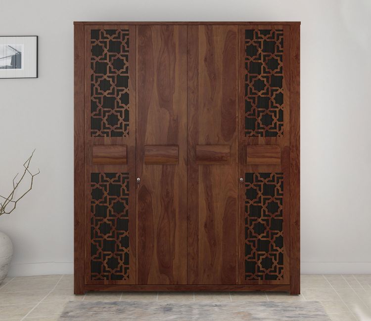 Kosmo Artisan 4 Door Engineer Wood Wardrobe
