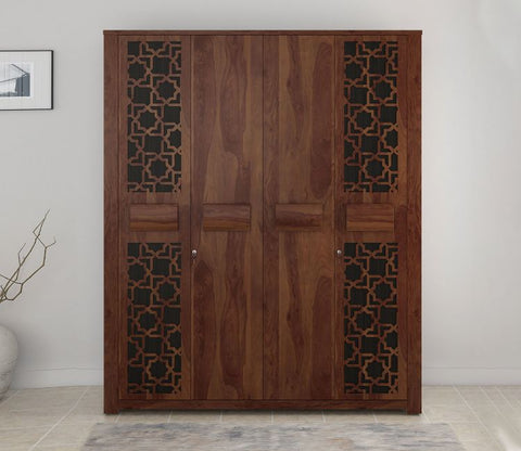 Kosmo Artisan 4 Door Engineer Wood Wardrobe