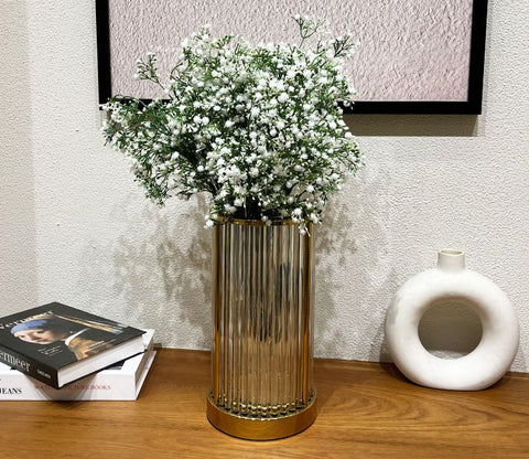 Bloom Golden Shelter Vase (S, Gold)