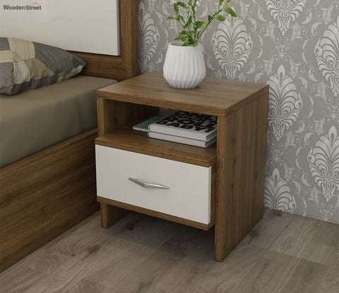 Classic Oak Engineered Wood Bedside Table