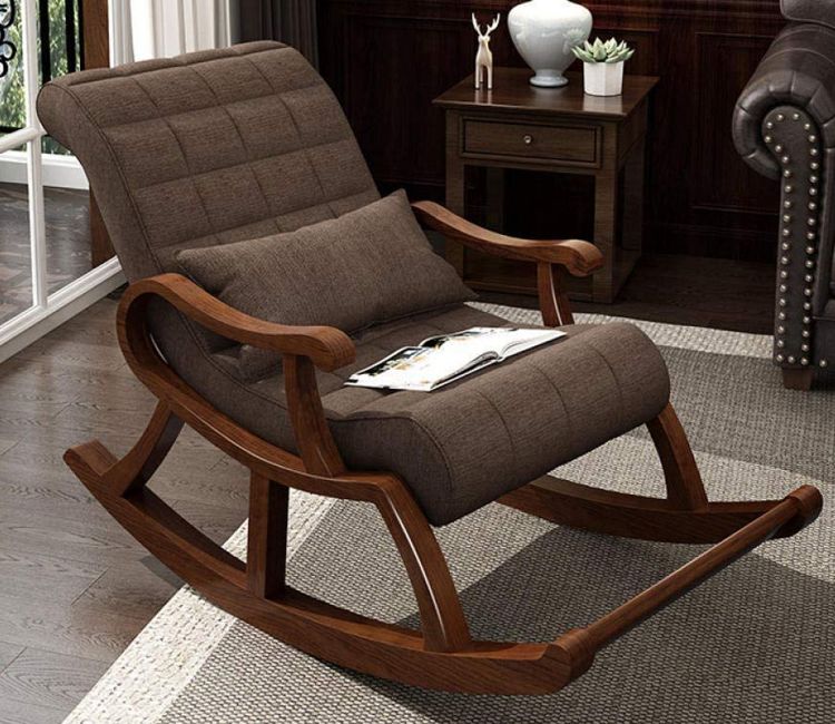 Aurora Wooden Rocking Chair with Cushion