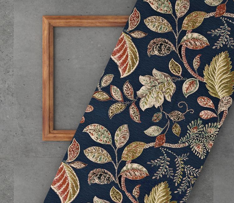 Dusky Leaf Printed 100% Cotton Fabric