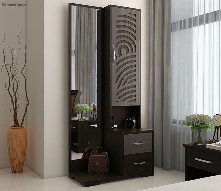 Kosmo Ripples Dressing Table in Black Finish