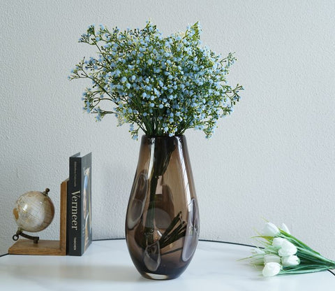 Botanica Breath Artificial Flowers Stick- Set Of 5 (Blue)