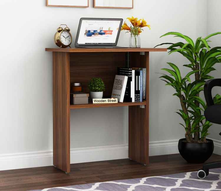 Capella Study Table with Shelf (Exotic Teak Finish)