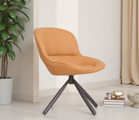 Daigo Modern Swivel Accent Chair (Orange)