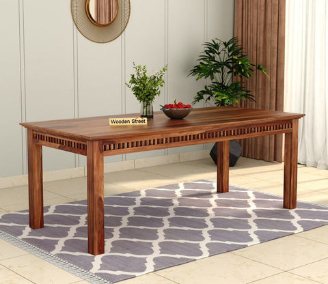 Adolph 8 Seater Dining Table (Honey Finish)