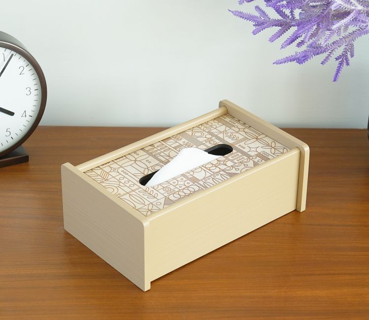 Laurel Wooden Tissue Paper Holder