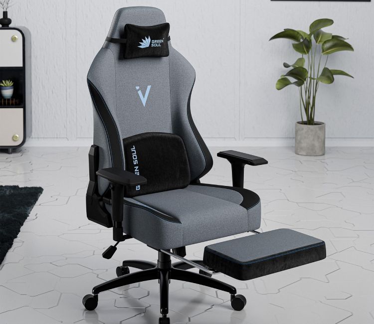 Vision Pro Multi-Functional Ergonomic with Footrest (Blue)