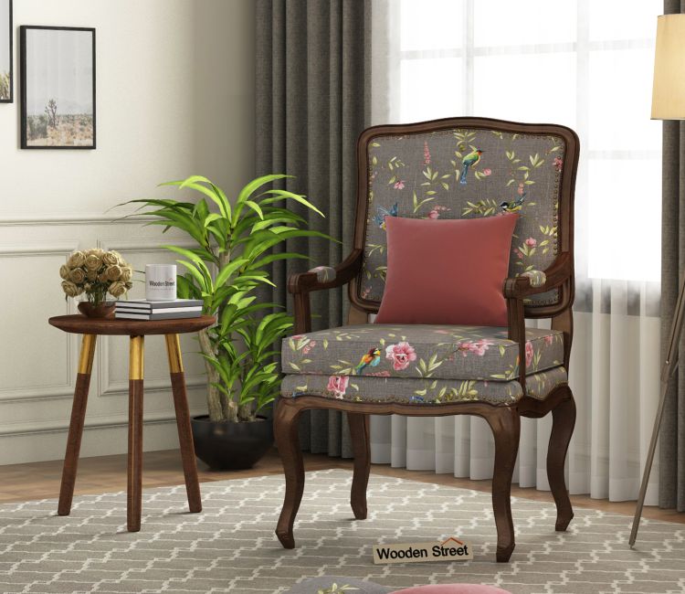 Kelvin Arm Chair (Cotton, Grey Robins)