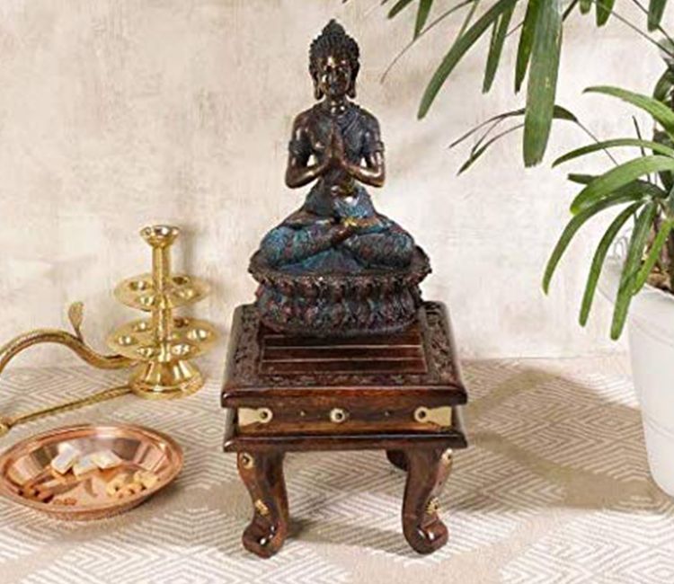 Brown Wooden Chowki