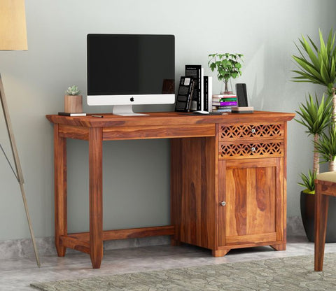 Cambrey Office Table (Honey Finish)
