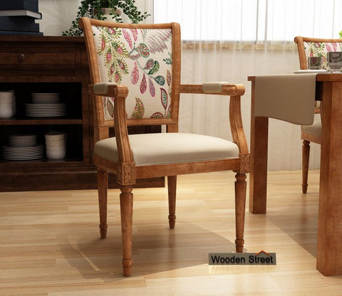 Orchid Arm Chair (Irish Cream, Rosy Leaf)
