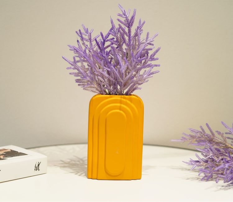 Yellow Graceful Ceramic Vase