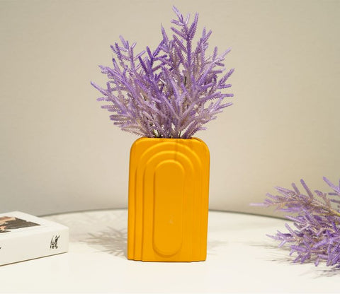 Yellow Graceful Ceramic Vase