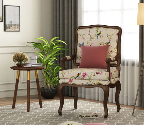 Kelvin Arm Chair (Cotton, Cream Robins)