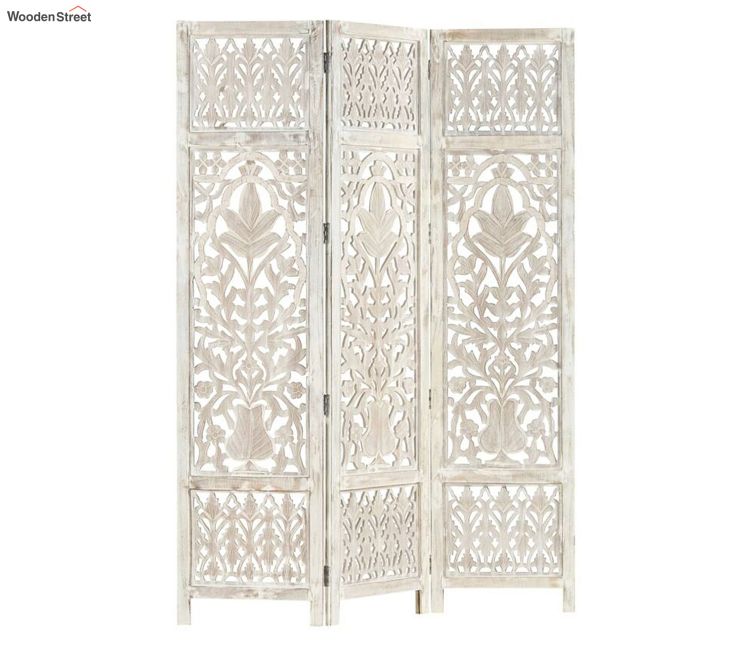 Ashly 2 Panel Carved Wooden Partition