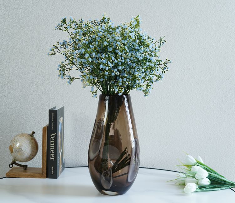 Flora Brown Glass Vase