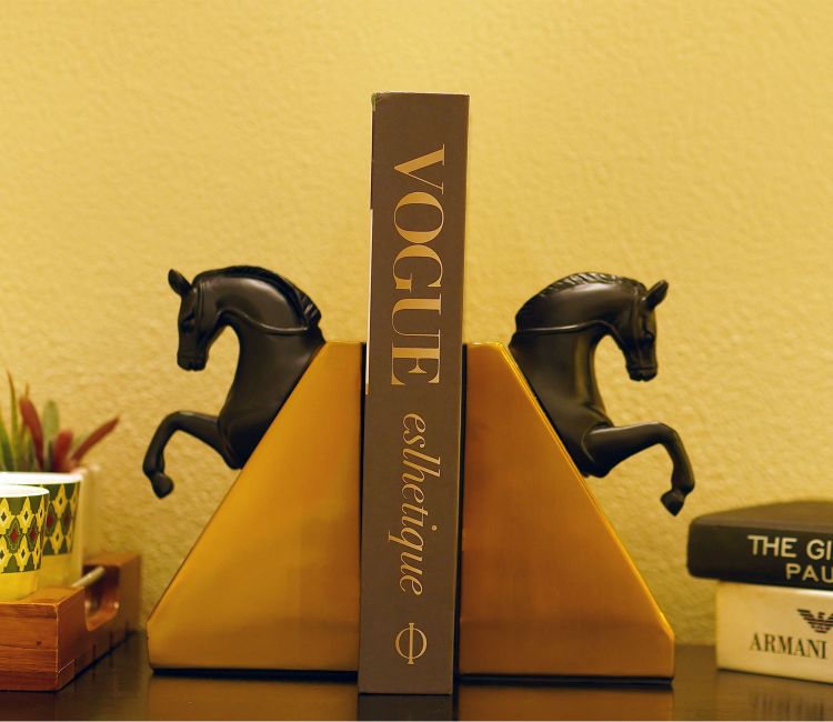 Regal Gold Iron Book End