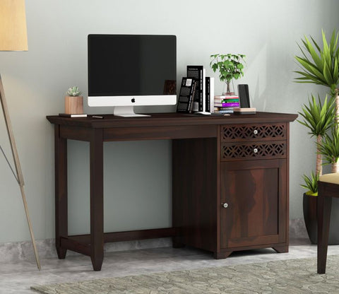 Cambrey Office Table (Walnut Finish)
