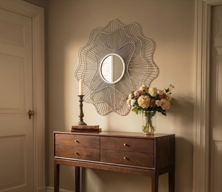 Nebula Metal Mirror with Frame