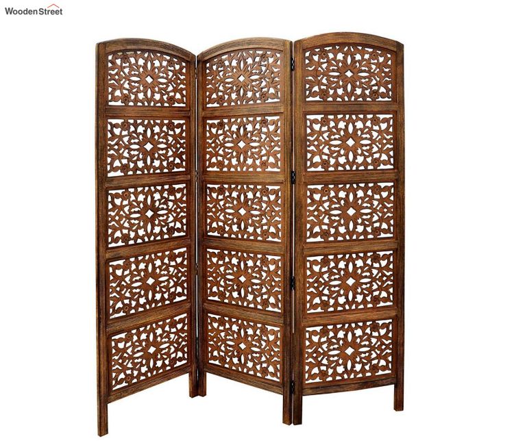 Sitara 3 Panel Carved Wooden Partition
