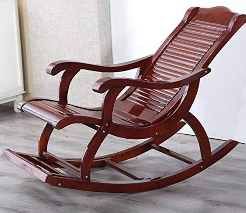 Marcus Wooden Handmade Pure Sheesham Wood Rocking Chair