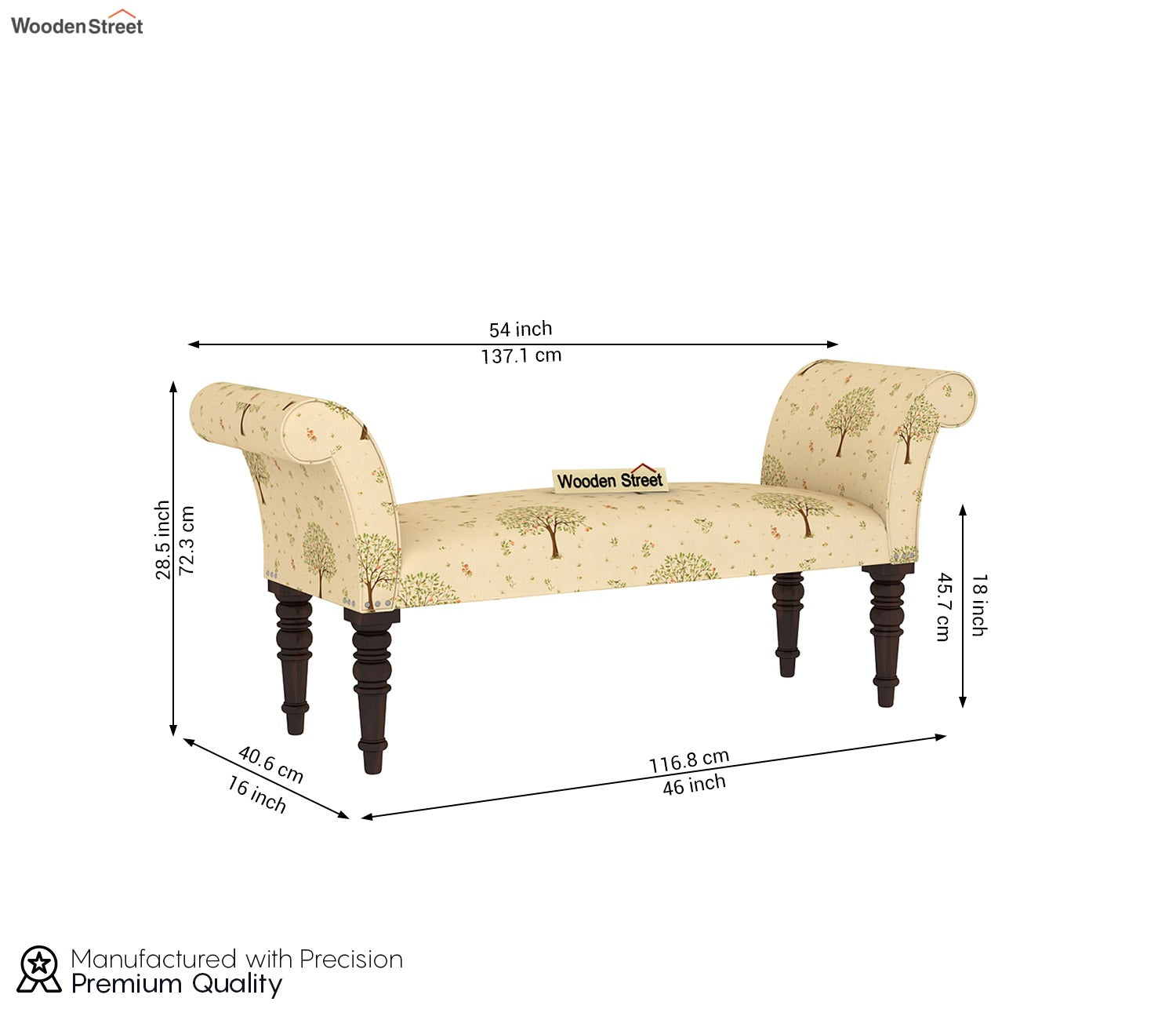 Paloma Bench (Beige Pomme)