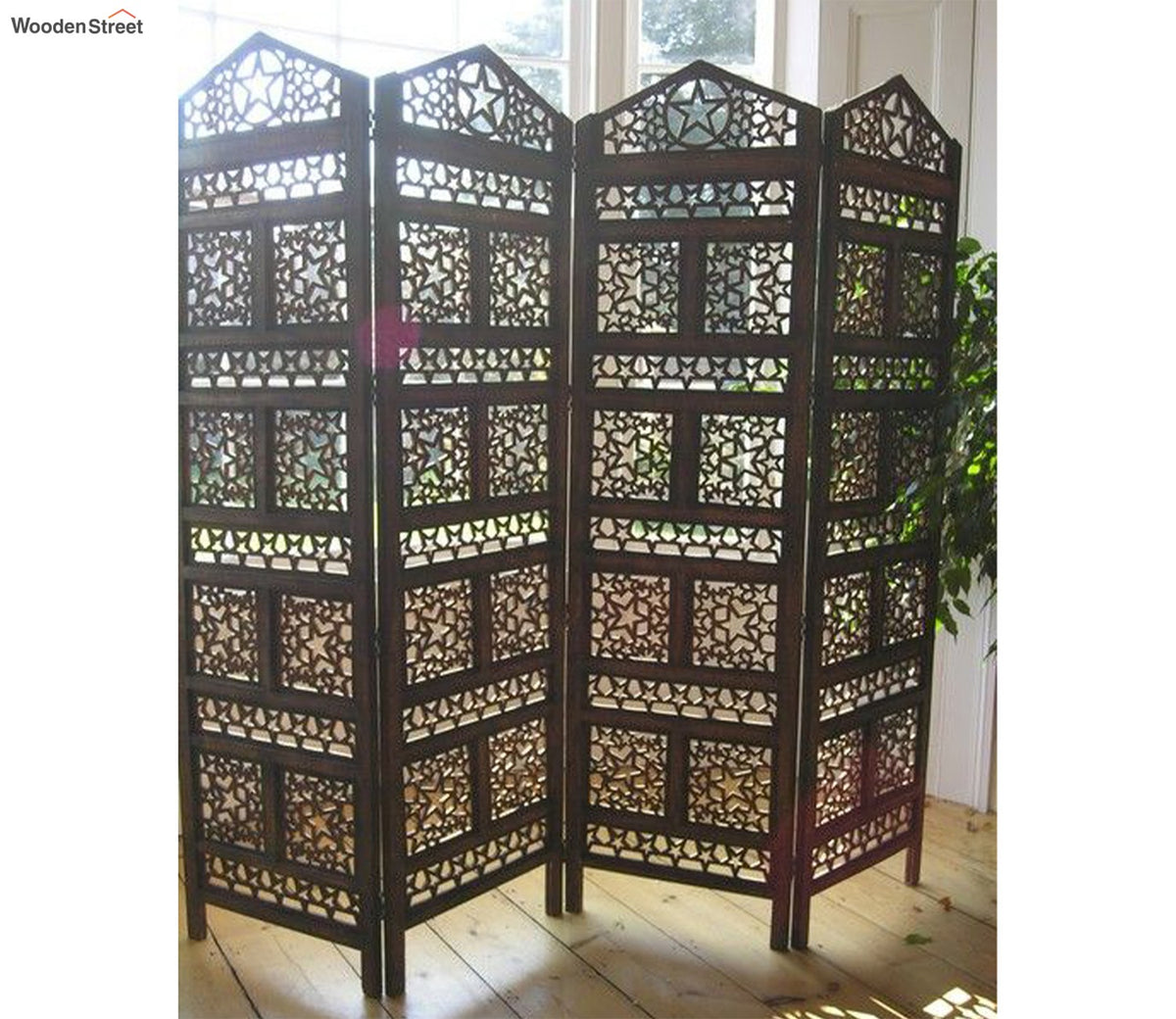 Ziba 4 Panel Wooden Partition