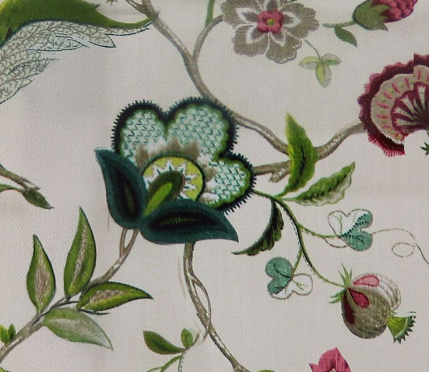 Rose Vineyard Floral Print 100% Cotton Fabric