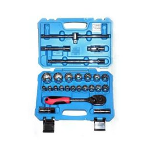 Truliving_Hand Tools & Hardware-Socket Sets & Accessories-Tools & Hardware-TAPARIA BMS17HXL Socket Set (Pack of 25) | 10MM inch to 32MM inch