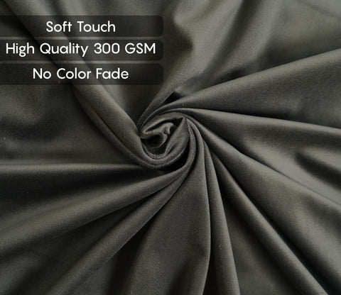 Medusa 3 Seater Fabric Sofa (Velvet, Graphite Grey)