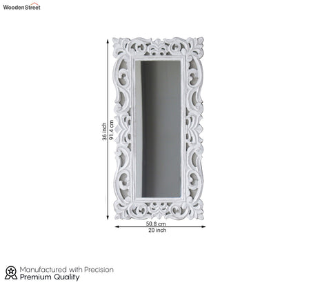 Folia Tall Carved Wall Mirror
