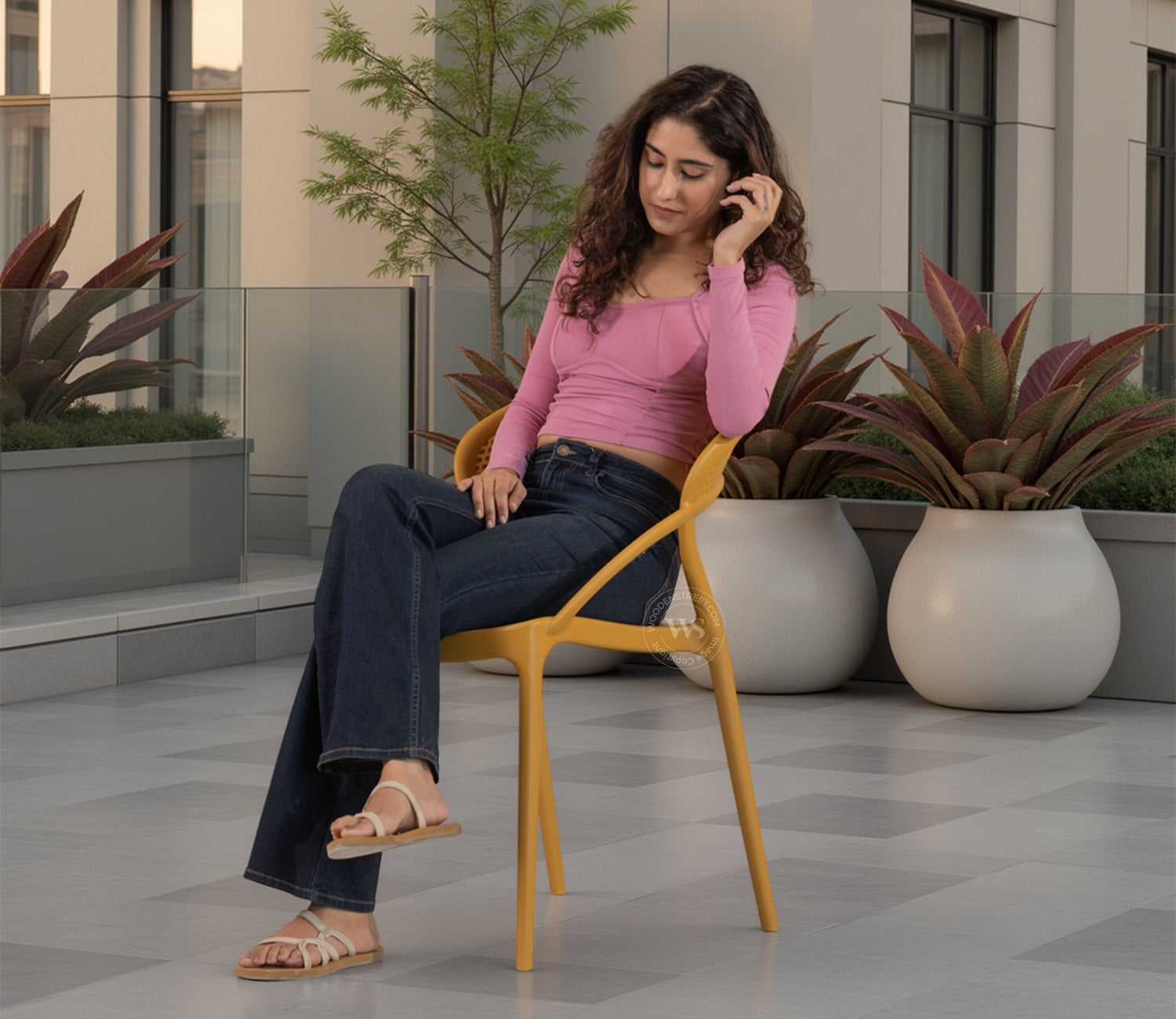Rovera Premium Outdoor Chair (Yellow)
