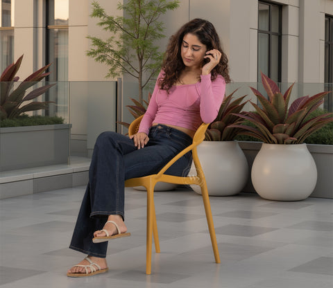 Rovera Premium Outdoor Chair (Yellow)