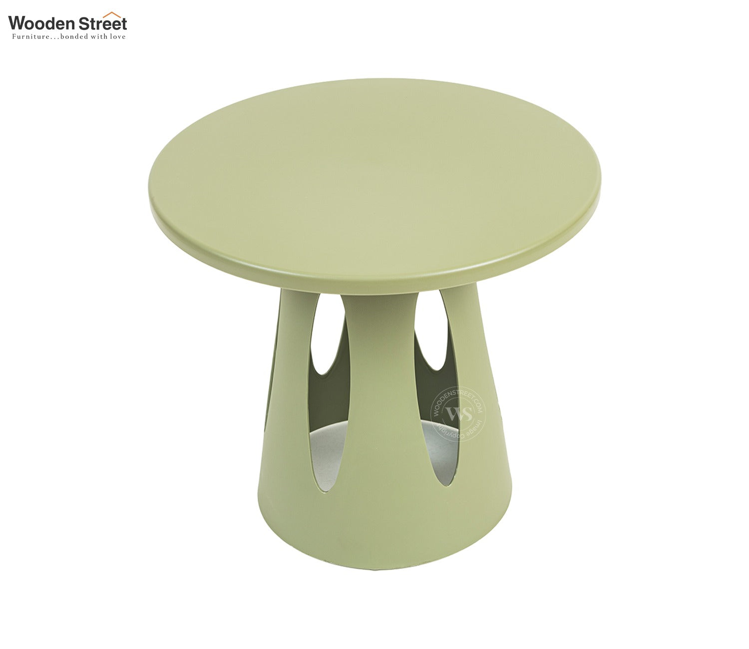 Mushru Multi-Utility Side Table with Leg Support (Green)