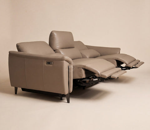 Dennis Luxe Electric Recliner 3+2 Seater Sofa (Urban Beige)