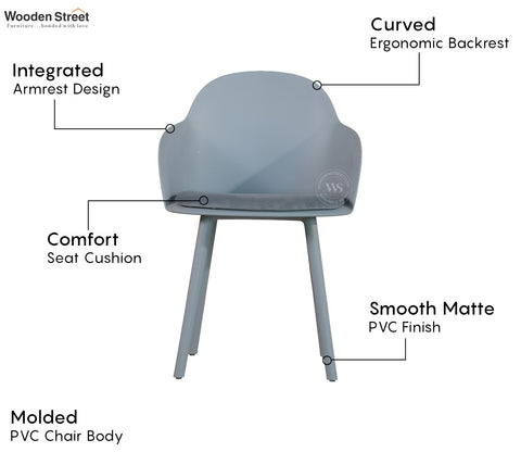 Nuvola Premium Outdoor Chair (Light Blue)
