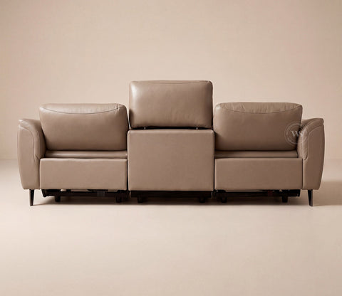 Dennis Luxe Electric Recliner 3+2 Seater Sofa (Urban Beige)