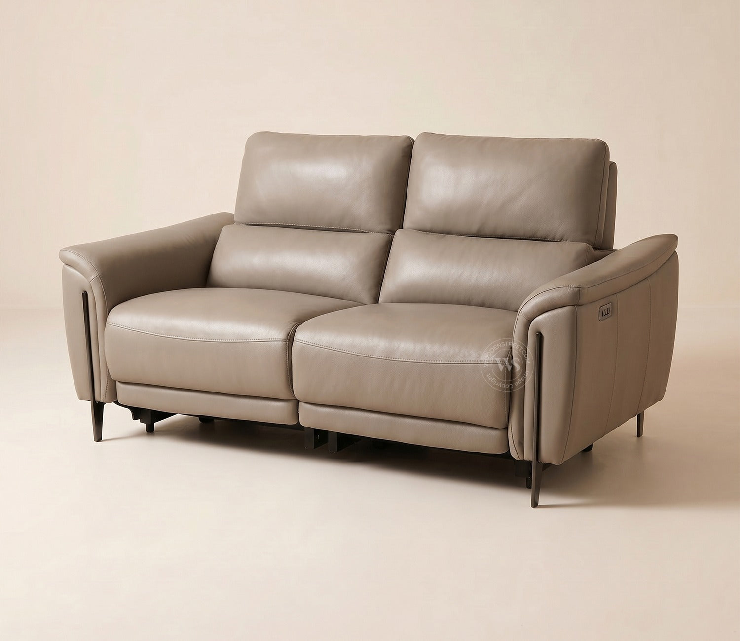 Dennis Luxe Electric Recliner 3+2 Seater Sofa (Urban Beige)