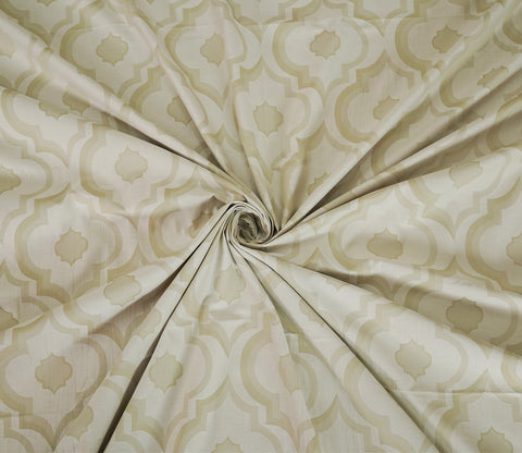 Mandana 290 TC Flat Pure Cotton King Size Bedsheet With 2 Pillow Covers (Beige)