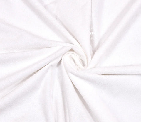 Featherix Cotton Feel Terry Ultra Soft Breathable Hypoallergenic Waterproof Mattress Protector King Size (White, 72 x 72)