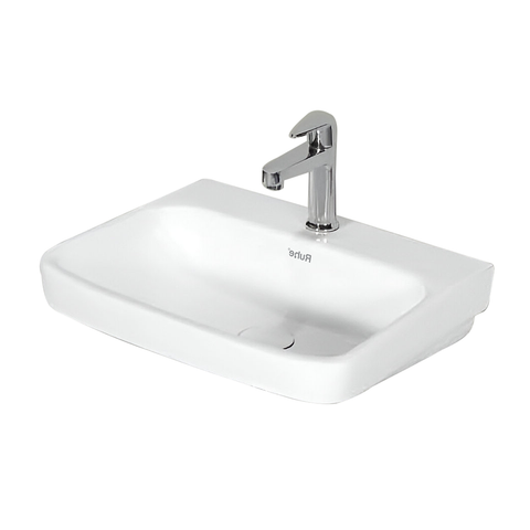 Trueliving_Buna Wall-hung Wash Basin (White) 48D x 48W x 13.5H Centimeters