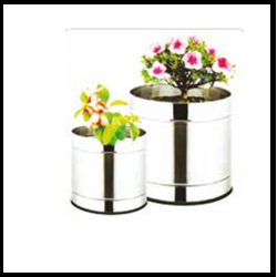 Trueliving_PLANTER PLAIN_Silver_Steel