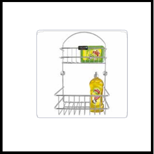 Trueliving_DETERGENT HOLDER_Metal Silver *9''7''16''