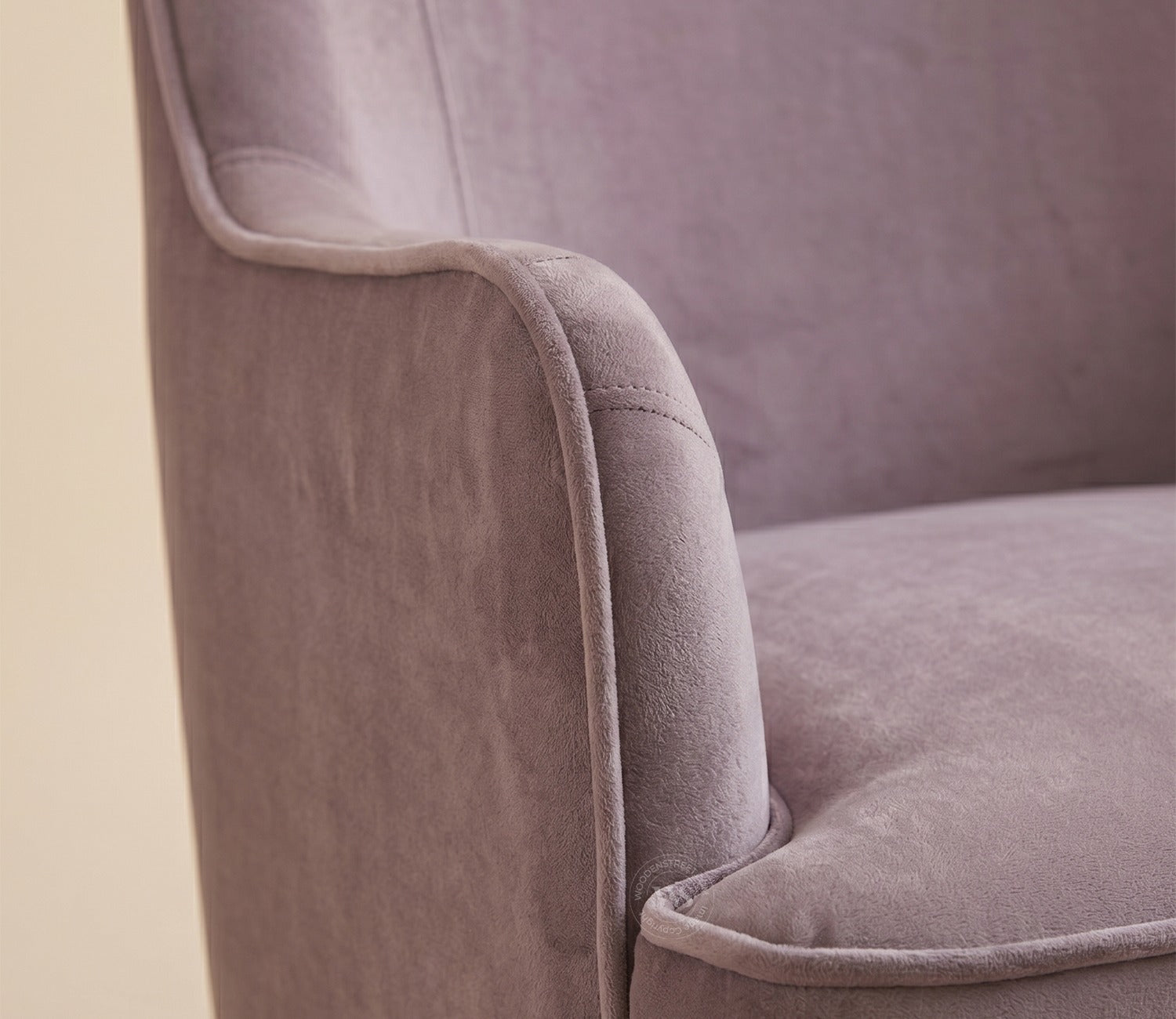 Avira Premium Upholstery Lounge Chair (Salmon Pink)