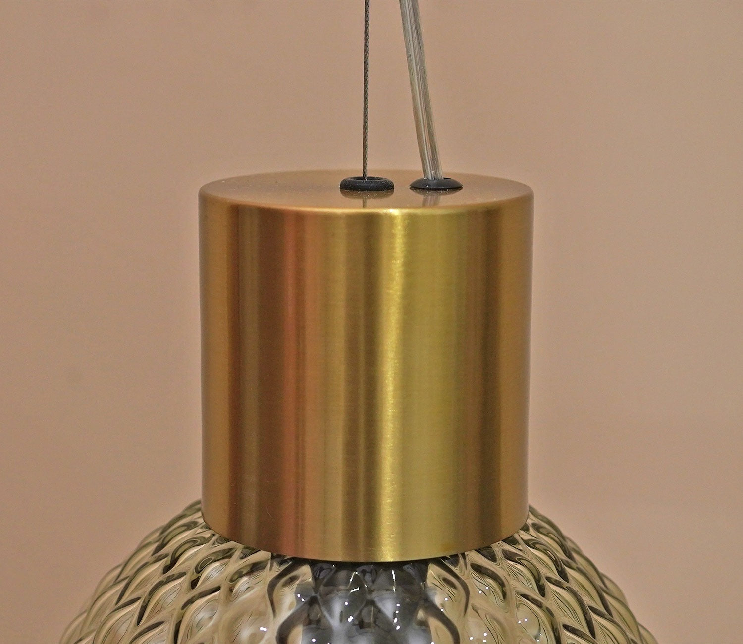 Eron Amber Glass Pendant Light