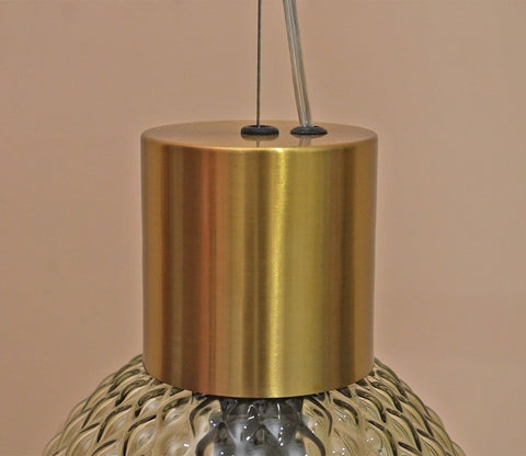 Eron Amber Glass Pendant Light
